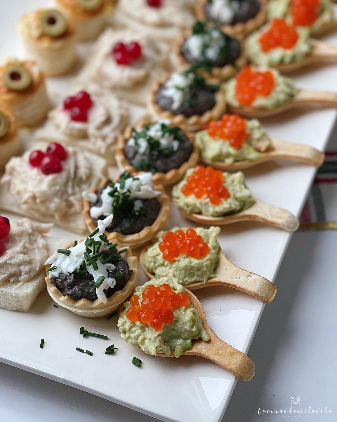 CANAPÉS DE NAVIDAD RÁPIDOS