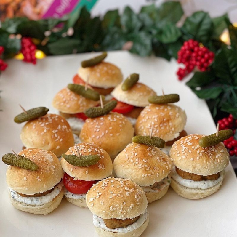 MINIBURGERS DE POLLO SABOR KEBAB