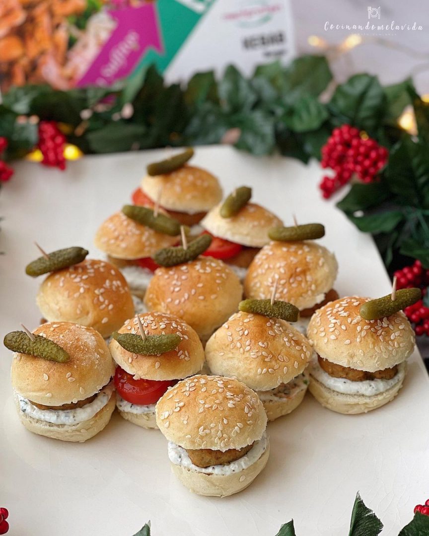 MINIBURGERS DE POLLO SABOR KEBAB
