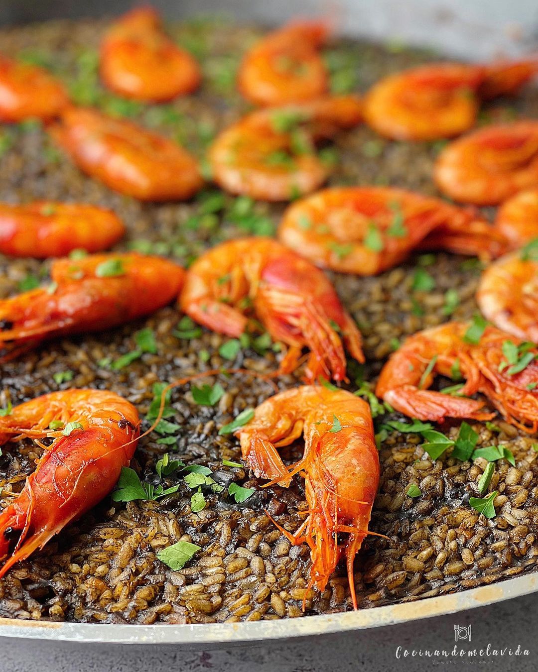 ARROZ NEGRO CON GAMBA ROJA