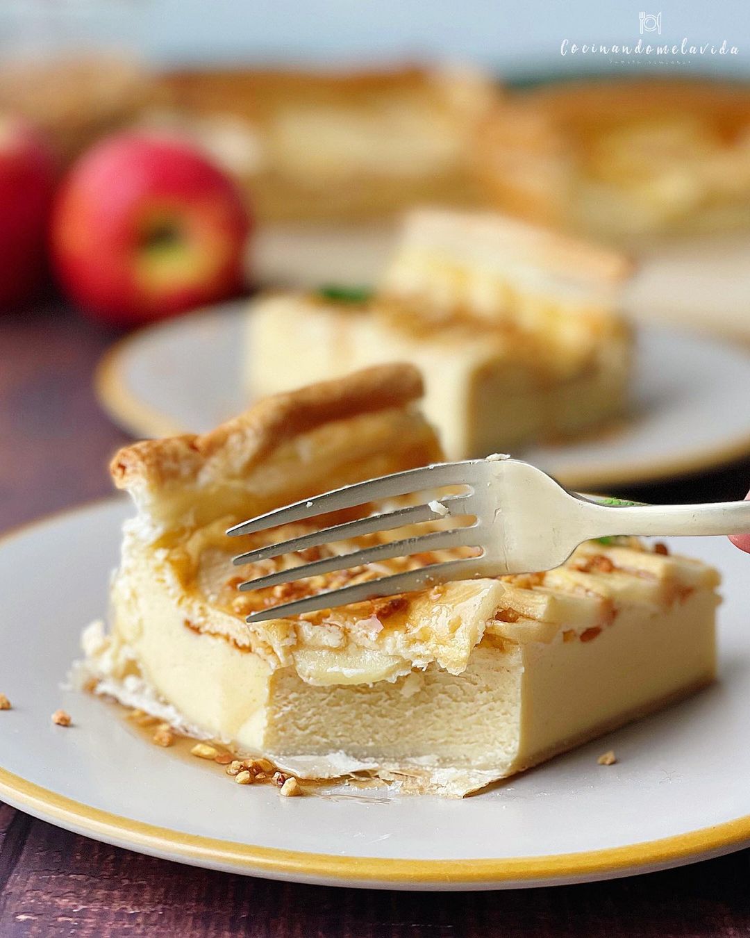 TARTA DE MANZANA Y MASCARPONE