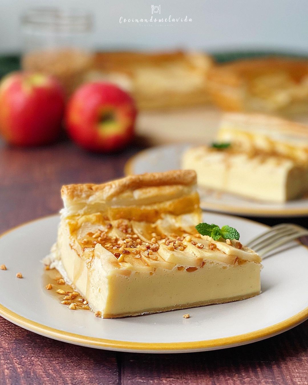 TARTA DE MANZANA Y MASCARPONE
