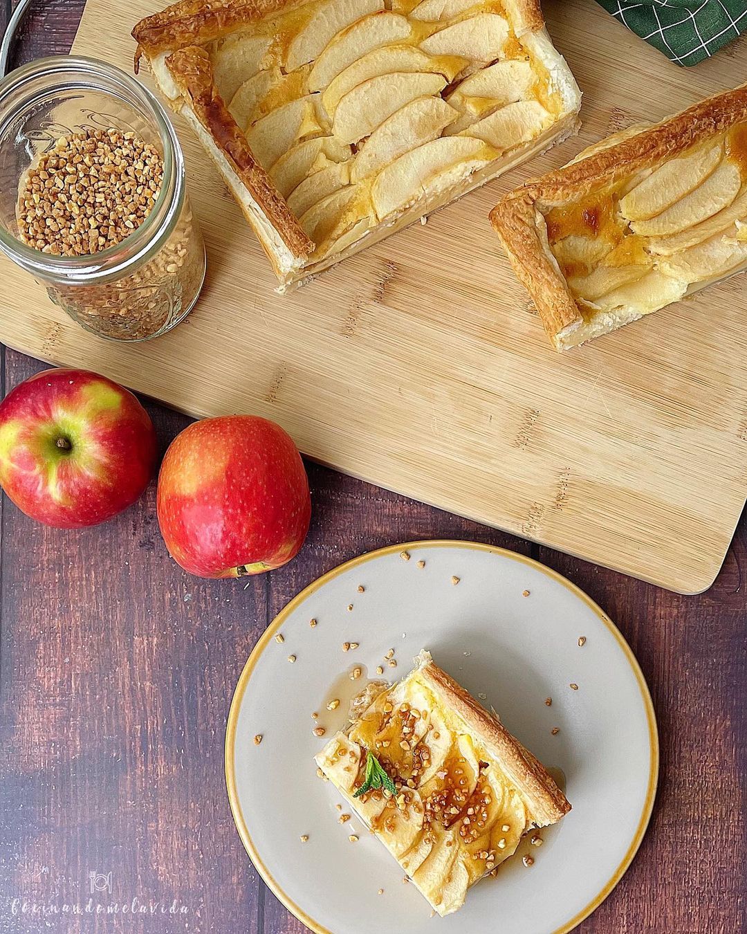 TARTA DE MANZANA Y MASCARPONE