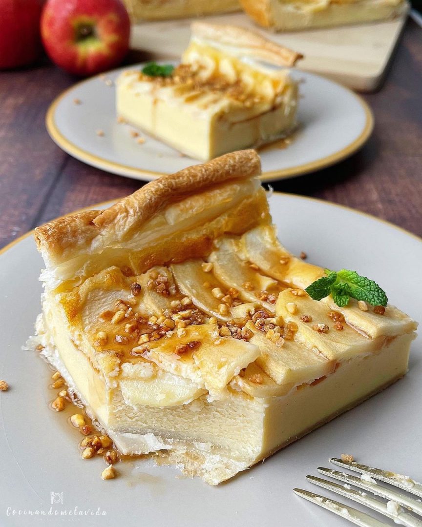 TARTA DE MANZANA Y MASCARPONE