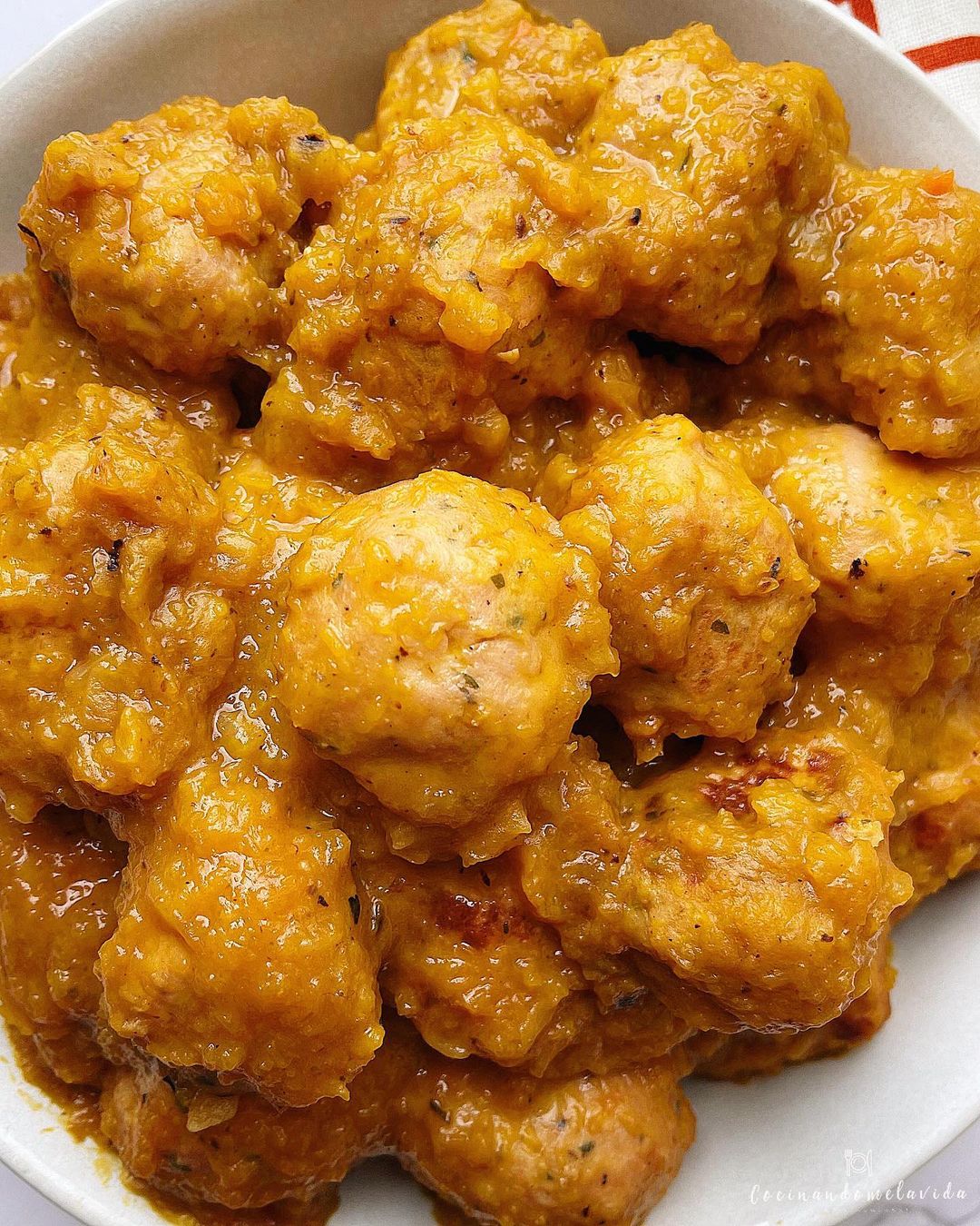 ALBÓNDIGAS EN SALSA DE CALABAZA