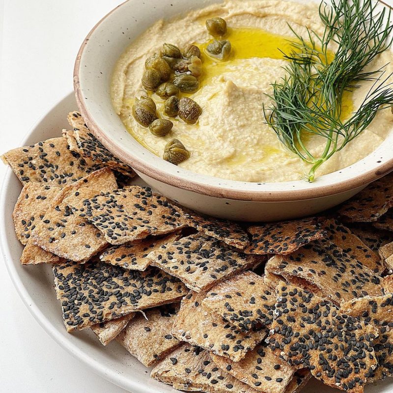 CRACKERS DE QUINOA Y HUMMUS ORIGINAL