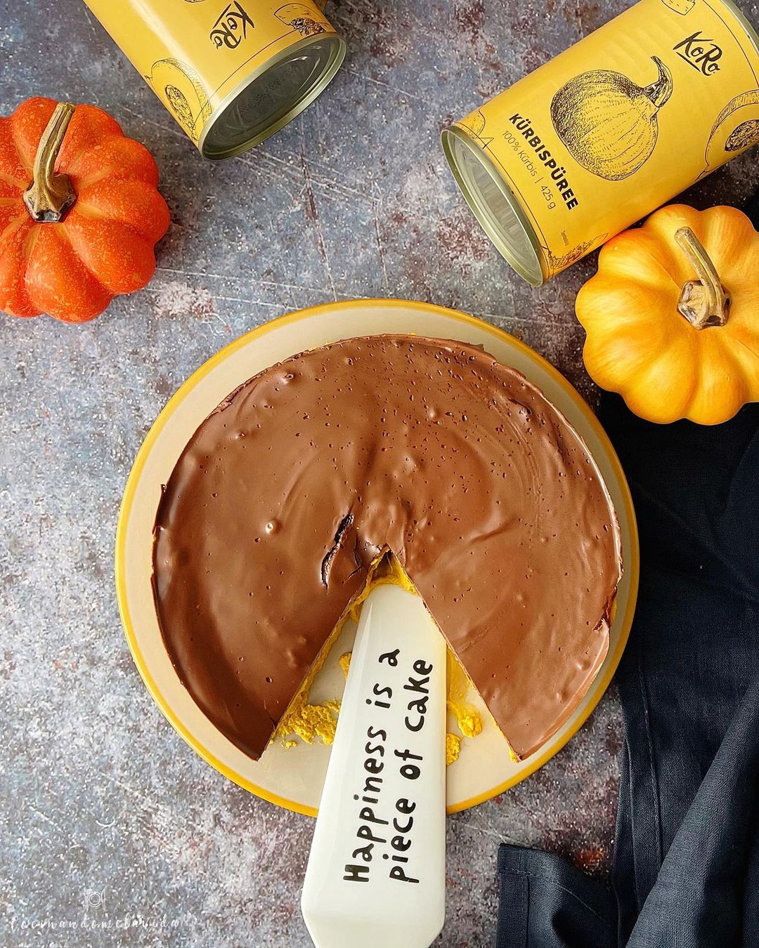 CHEESECAKE DE CALABAZA Y CHOCOLATE
