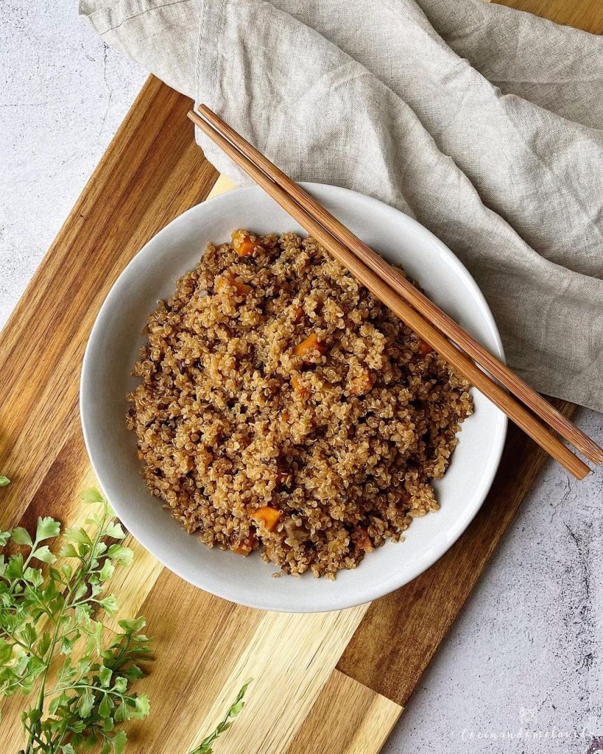 QUINOA CON CHAMPIÑONES