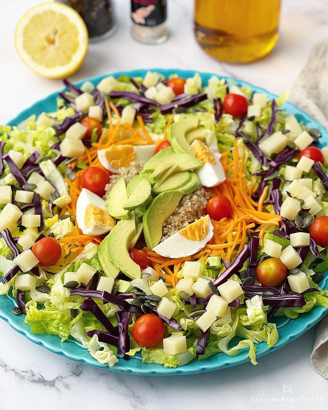 ENSALADA VERDE CON QUINOA