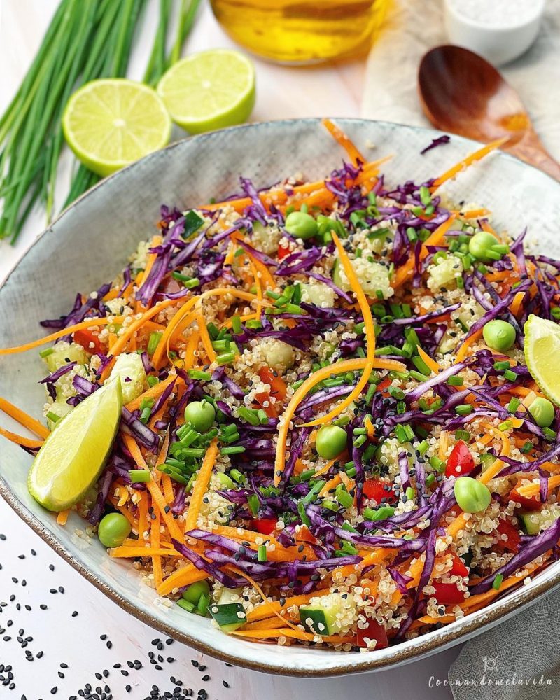 5 ENSALADAS DELICIOSAS PARA LA CENA ENSALADA DE QUINOA TUTTI COLORI