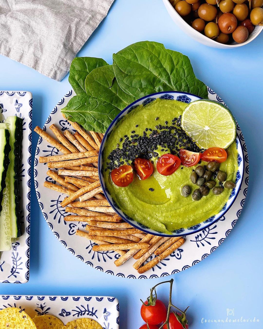 HUMMUS DE ESPINACAS