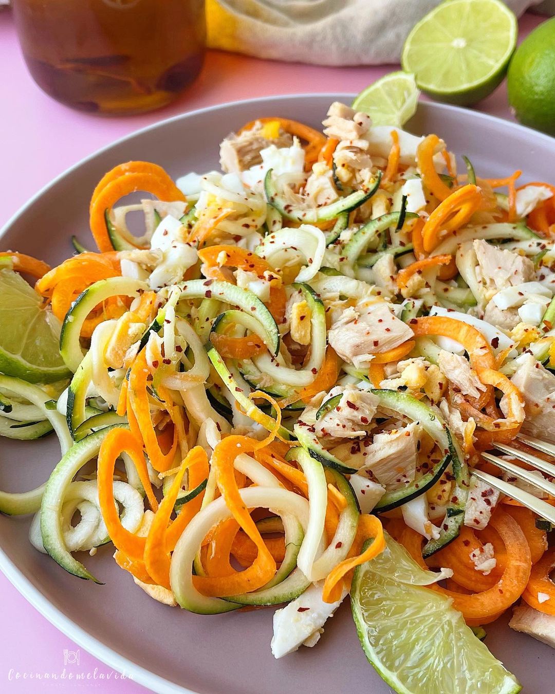 ENSALADA DE CALABACÍN Y ZANAHORIA