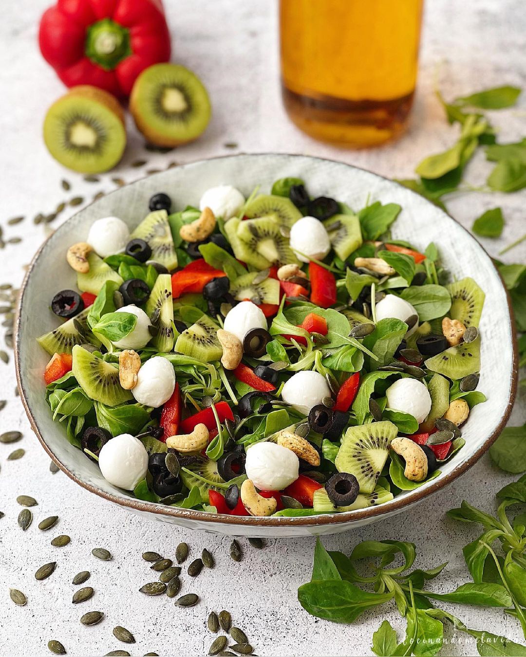 ENSALADA DE BERROS CON KIWI