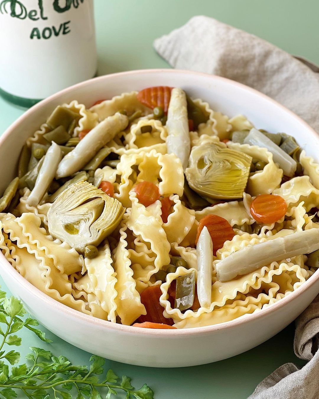 PASTA CON MENESTRA
