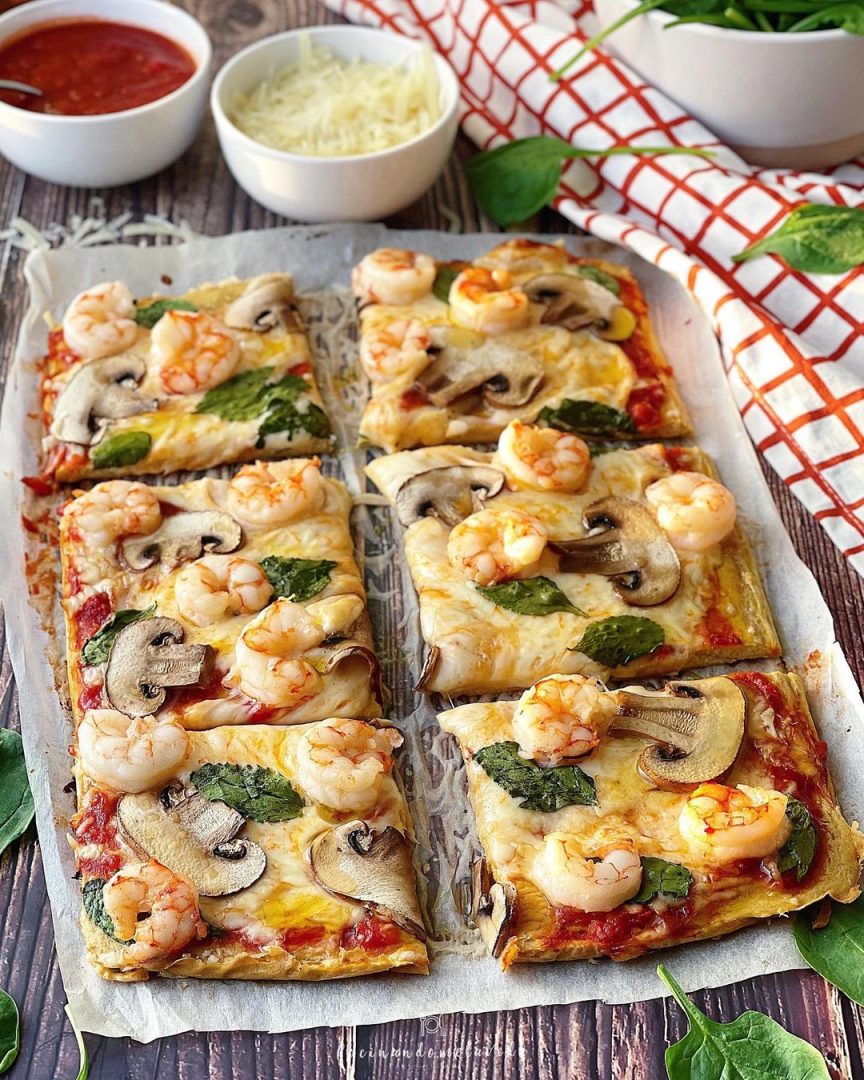 PIZZA CON BASE DE ATÚN
