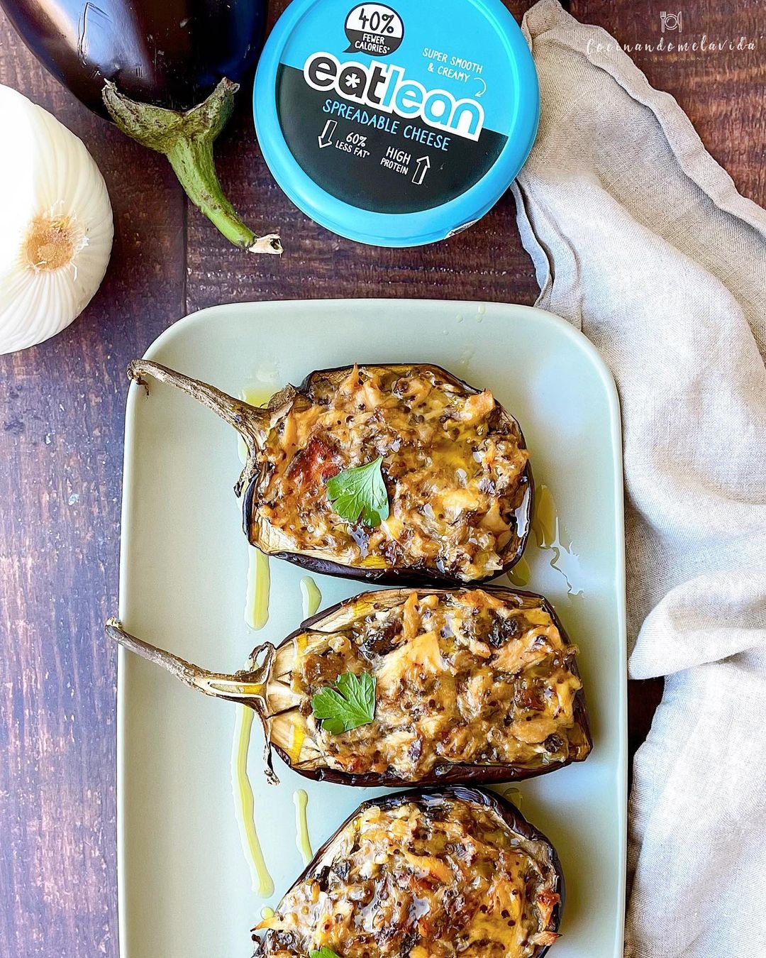 BERENJENAS RELLENAS DE CREMOSO DE BONITO