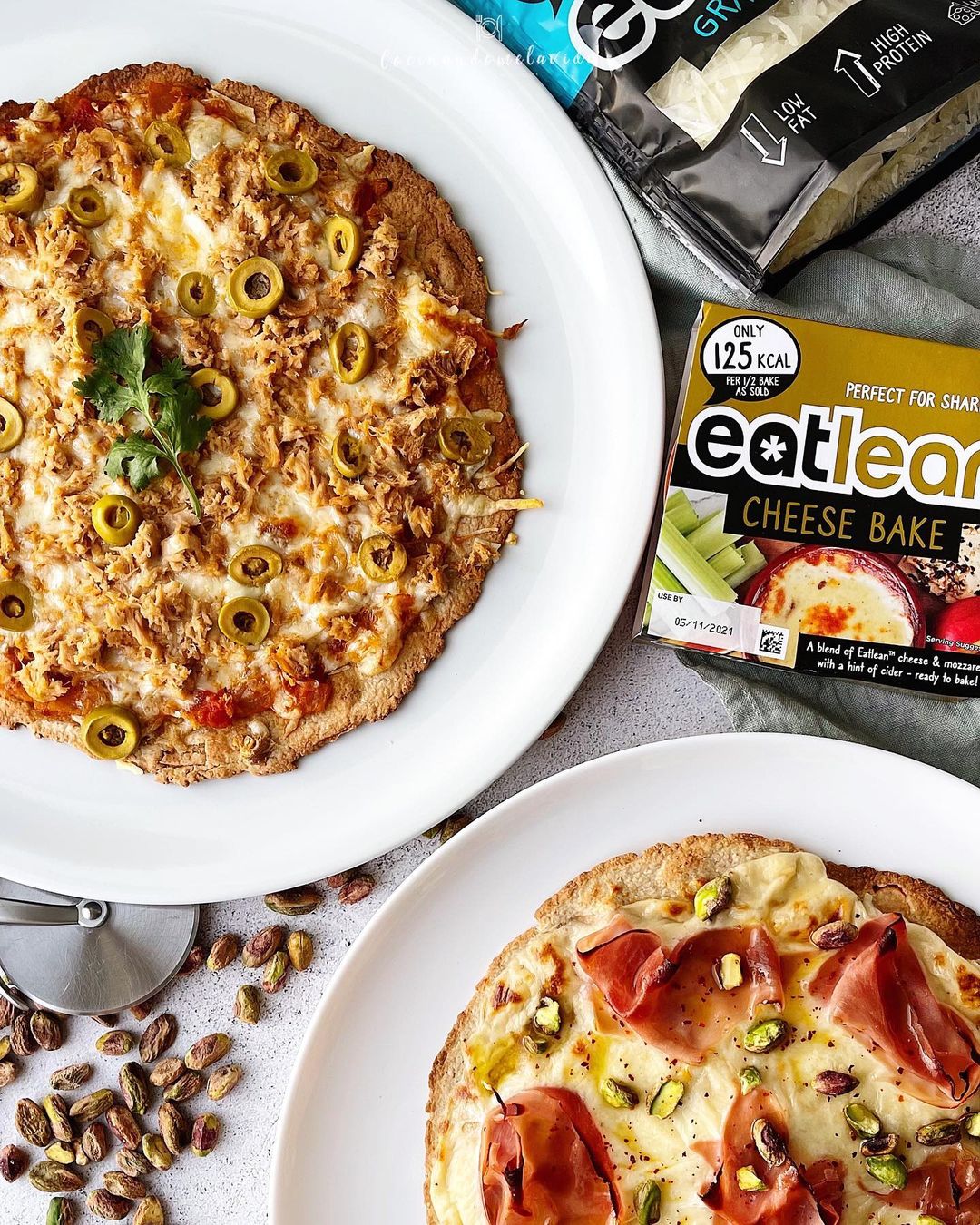PIZZA DE ATÚN CON BASE DE AVENA