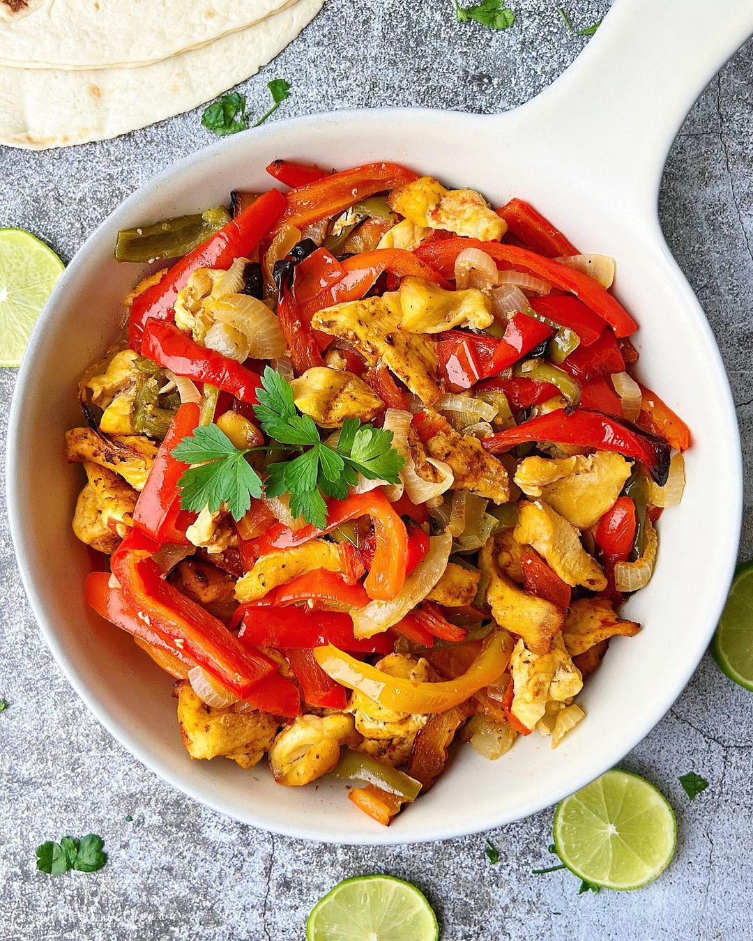 FAJITAS DE POLLO AL HORNO