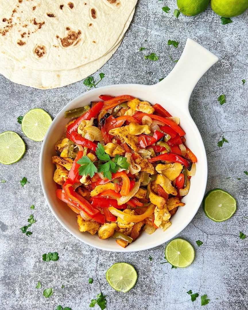 FAJITAS DE POLLO AL HORNO