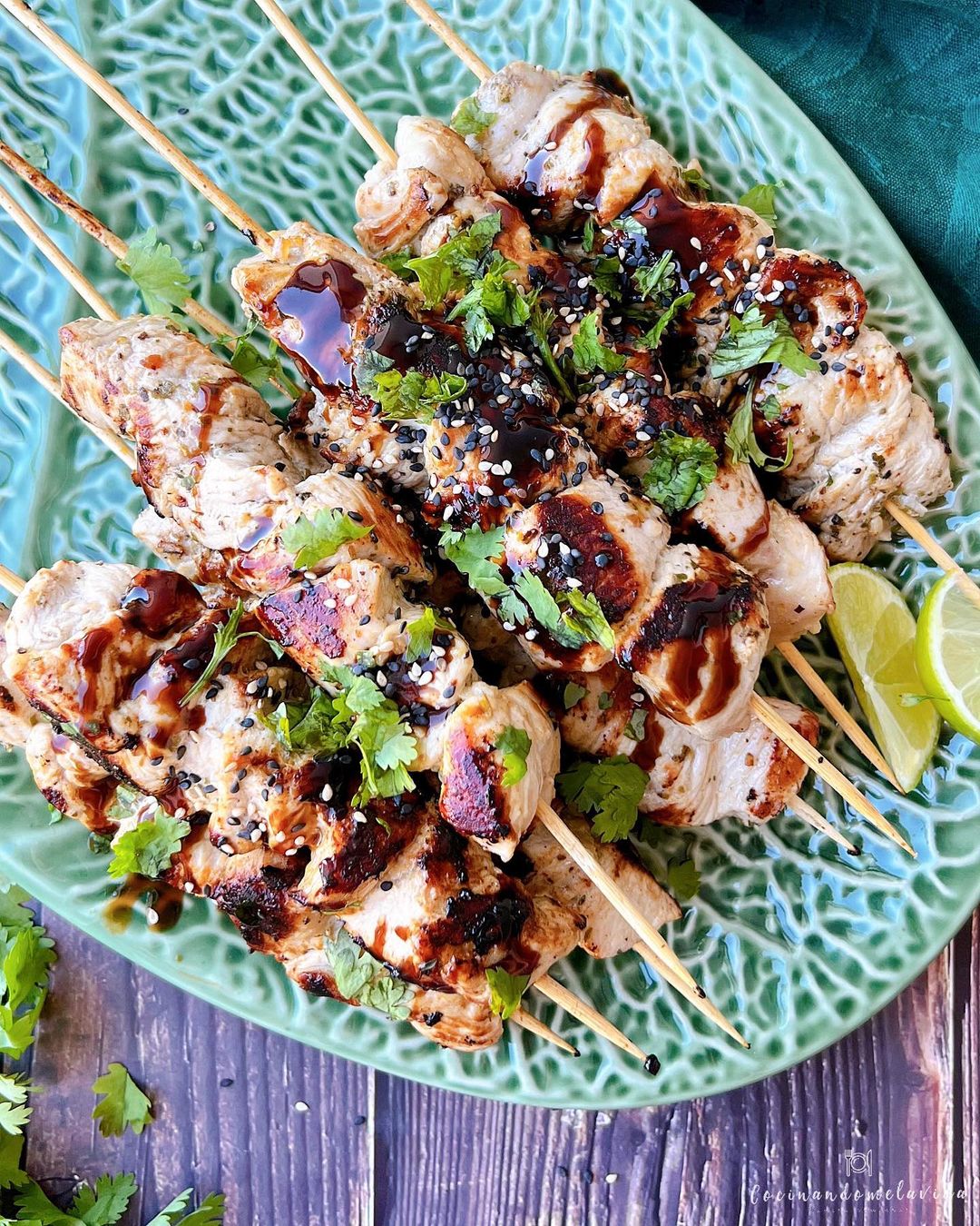 BROCHETAS DE PAVO A LA CERVEZA