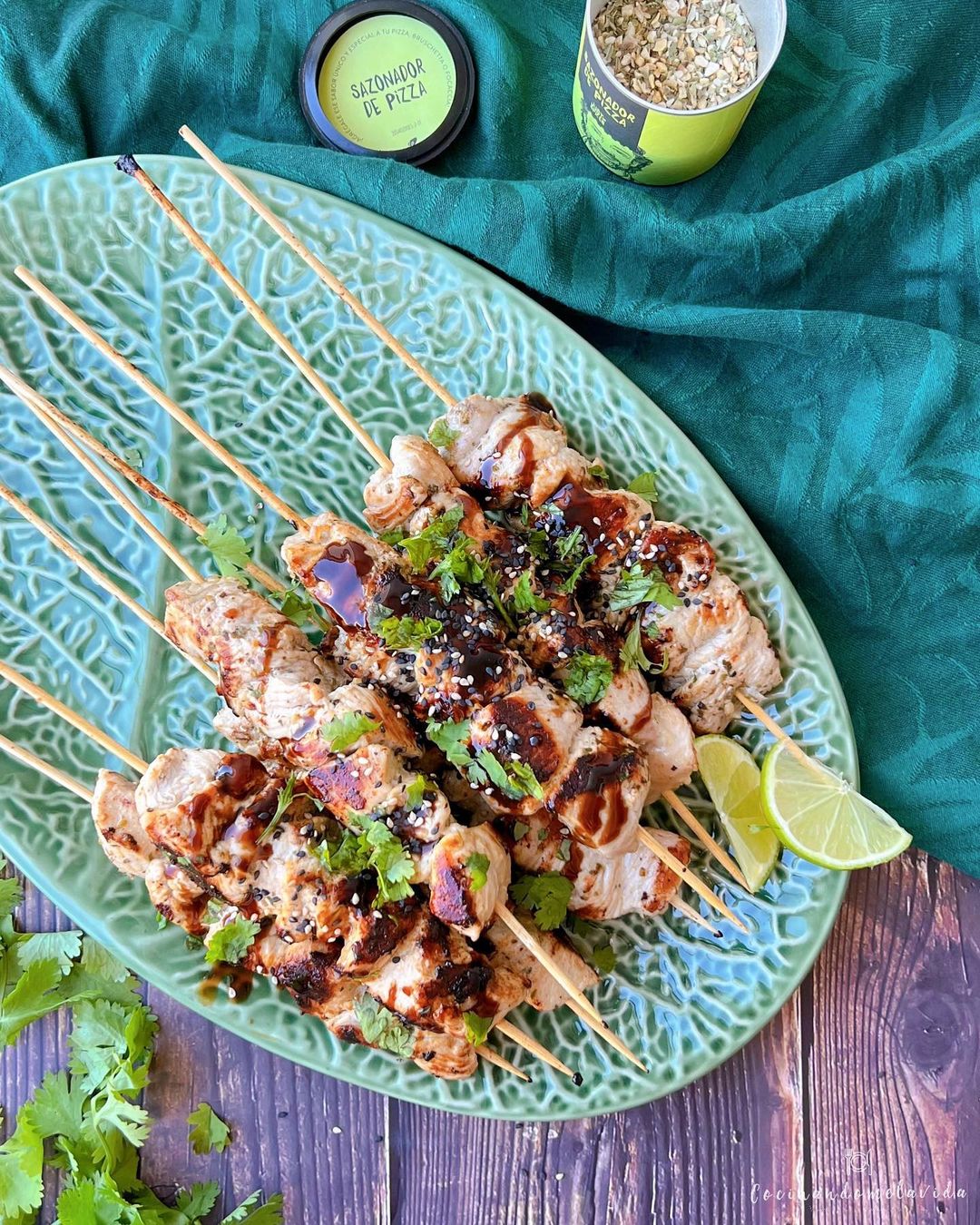 BROCHETAS DE PAVO A LA CERVEZA