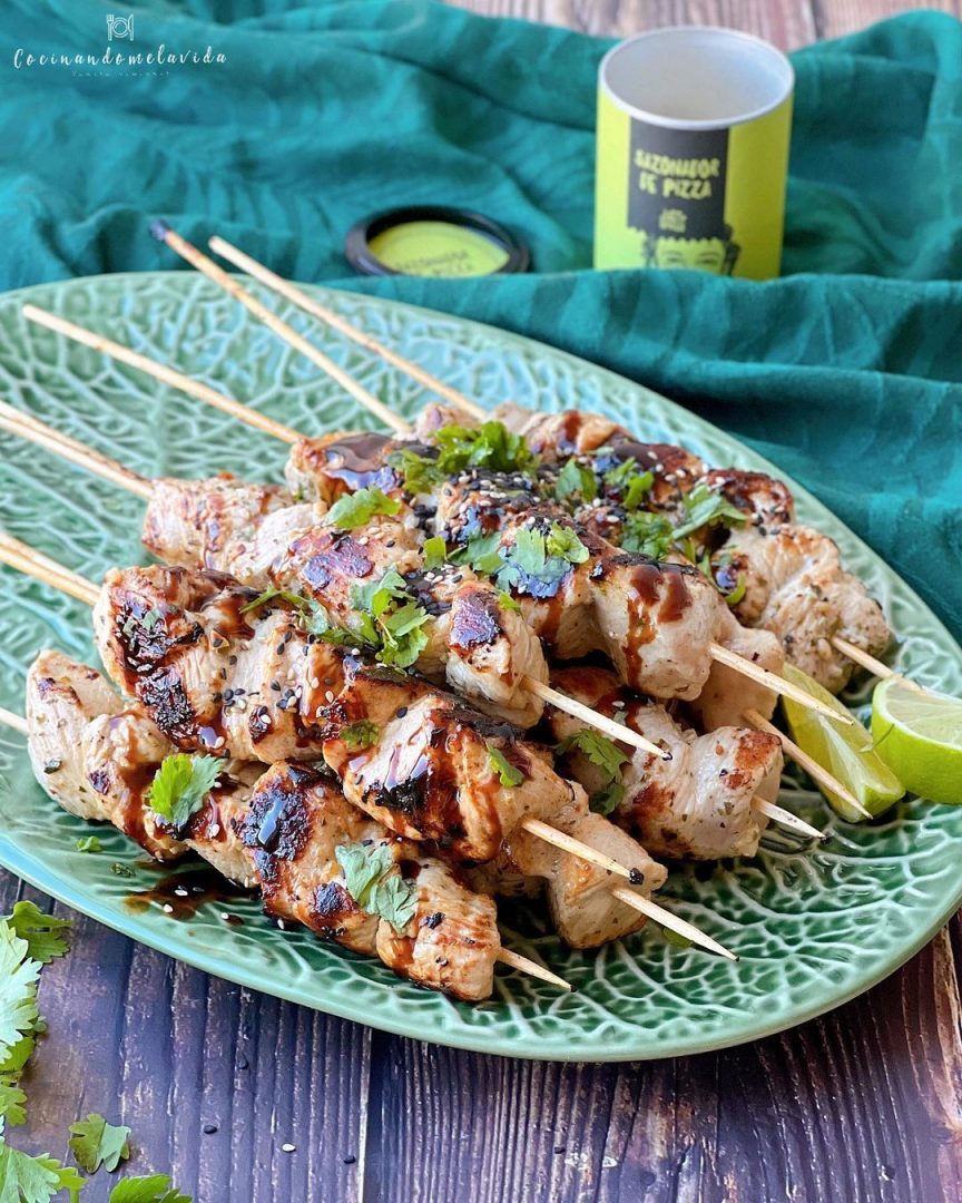 BROCHETAS DE PAVO A LA CERVEZA