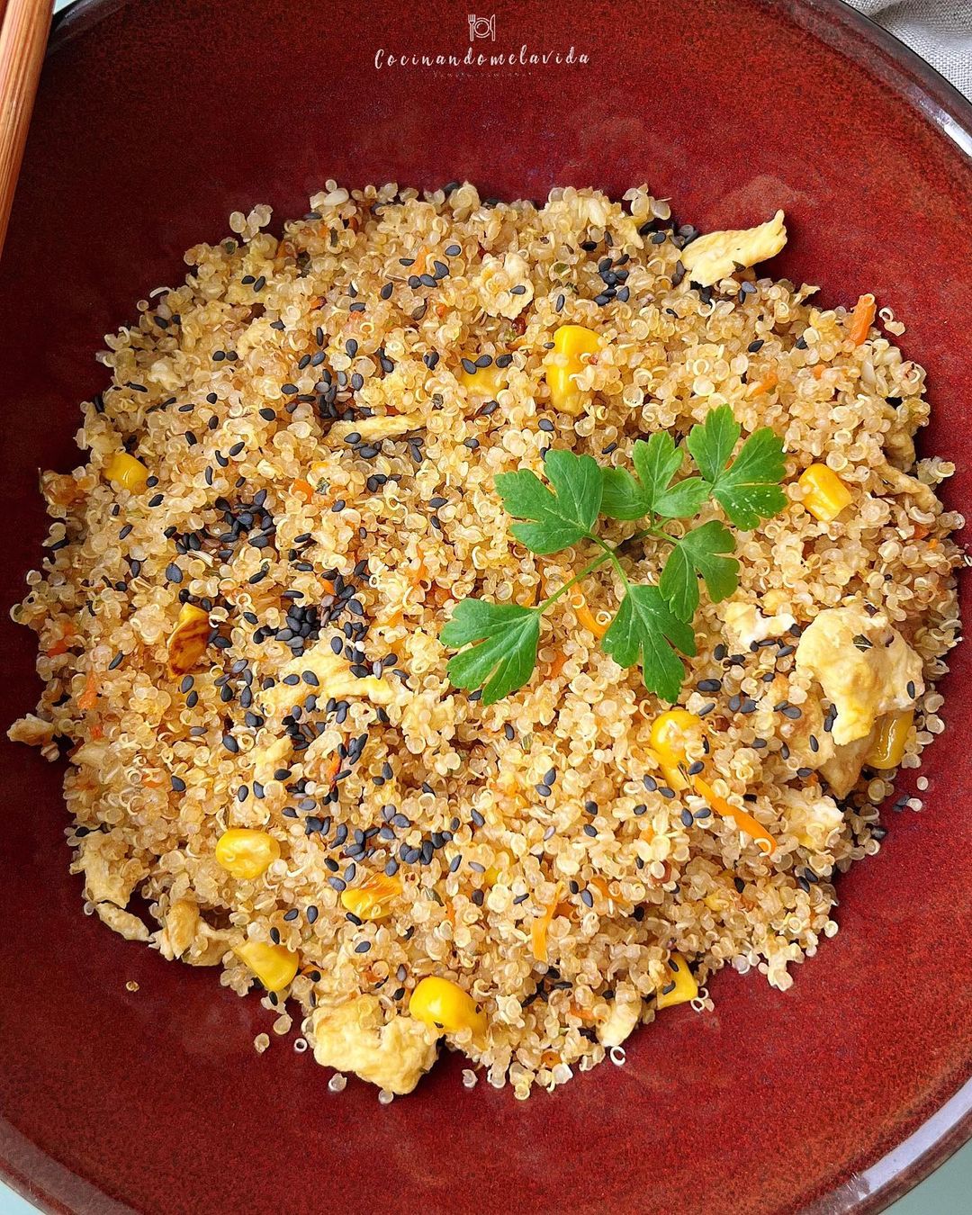 QUINOA CON TORTILLA