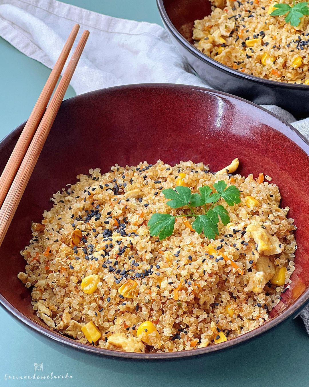 QUINOA CON TORTILLA