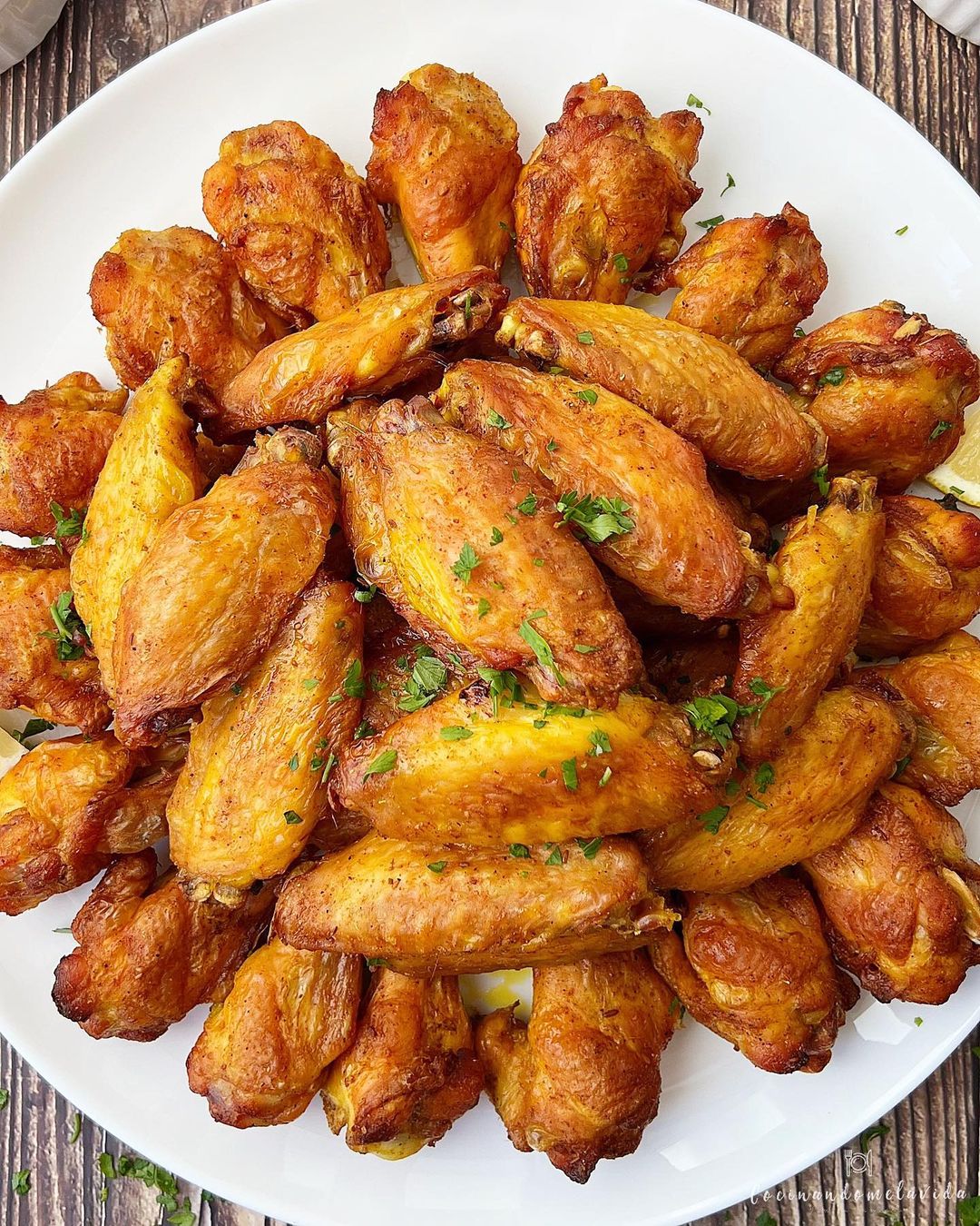 ALITAS DE POLLO ADOBADAS AL HORNO
