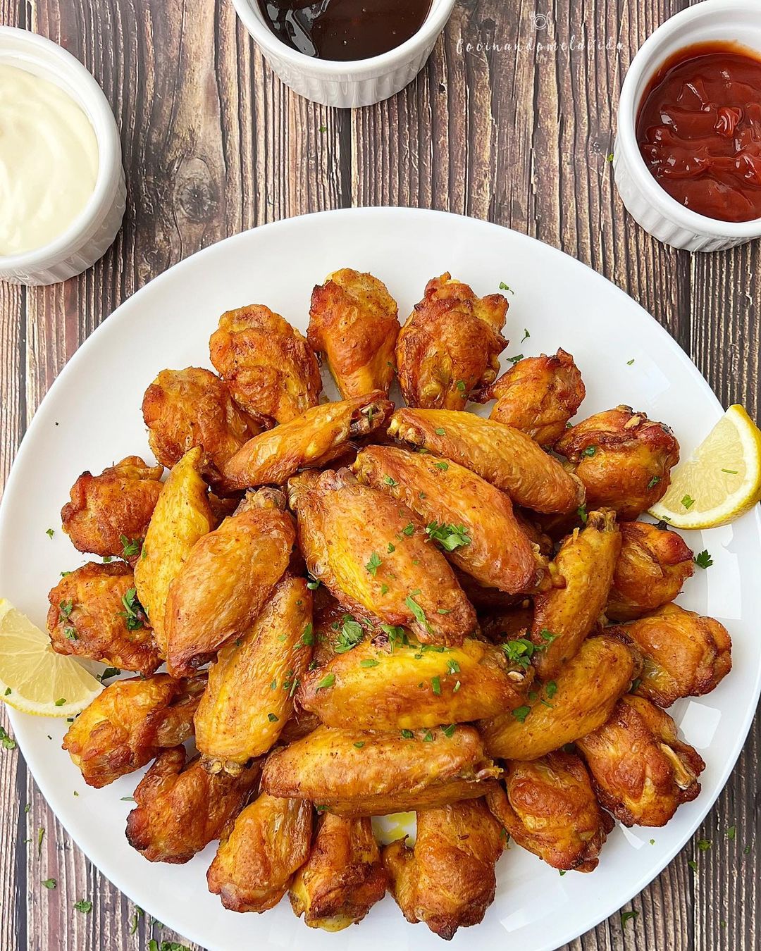 ALITAS DE POLLO ADOBADAS AL HORNO