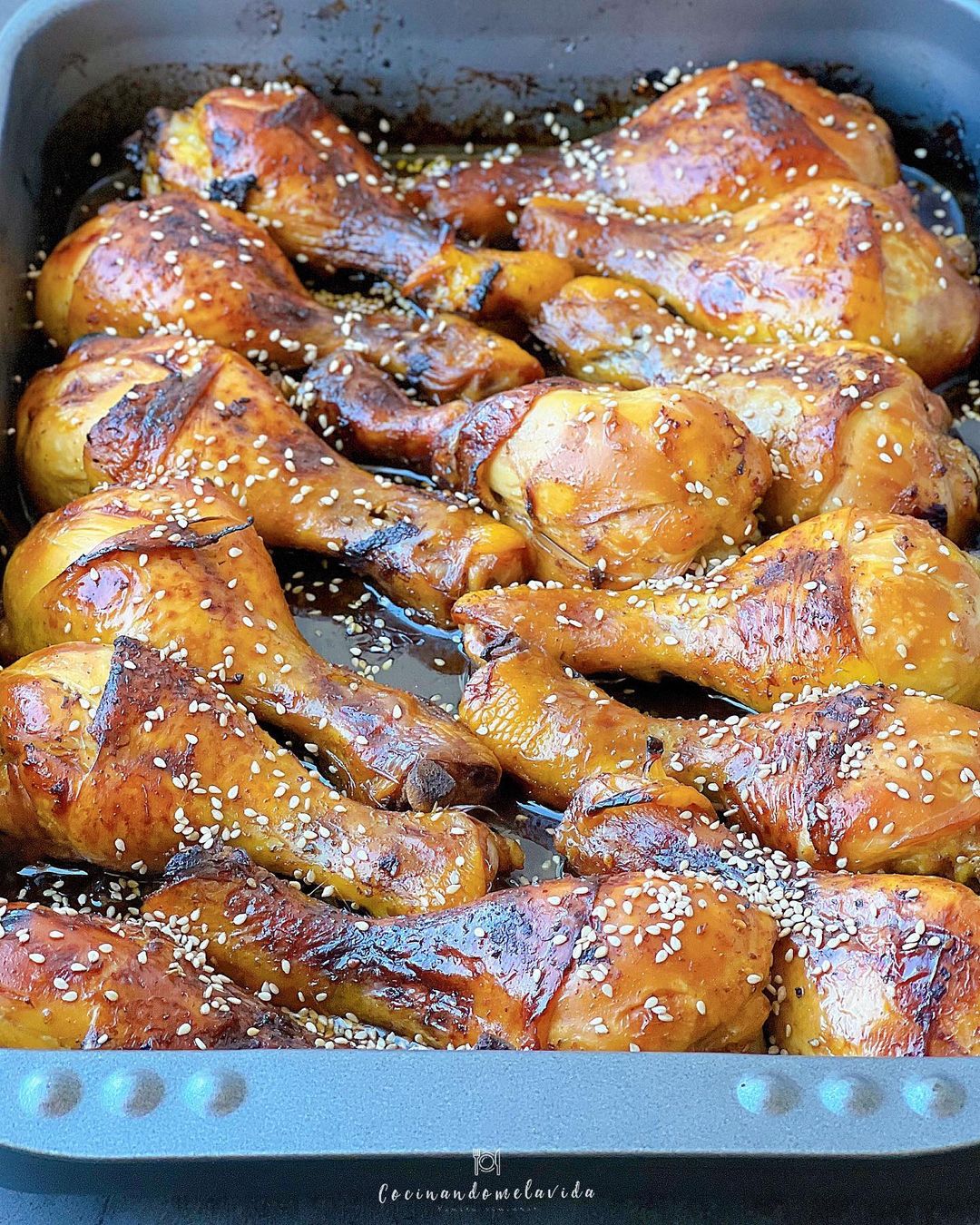 JAMONCITOS DE POLLO CON SOJA Y MIEL