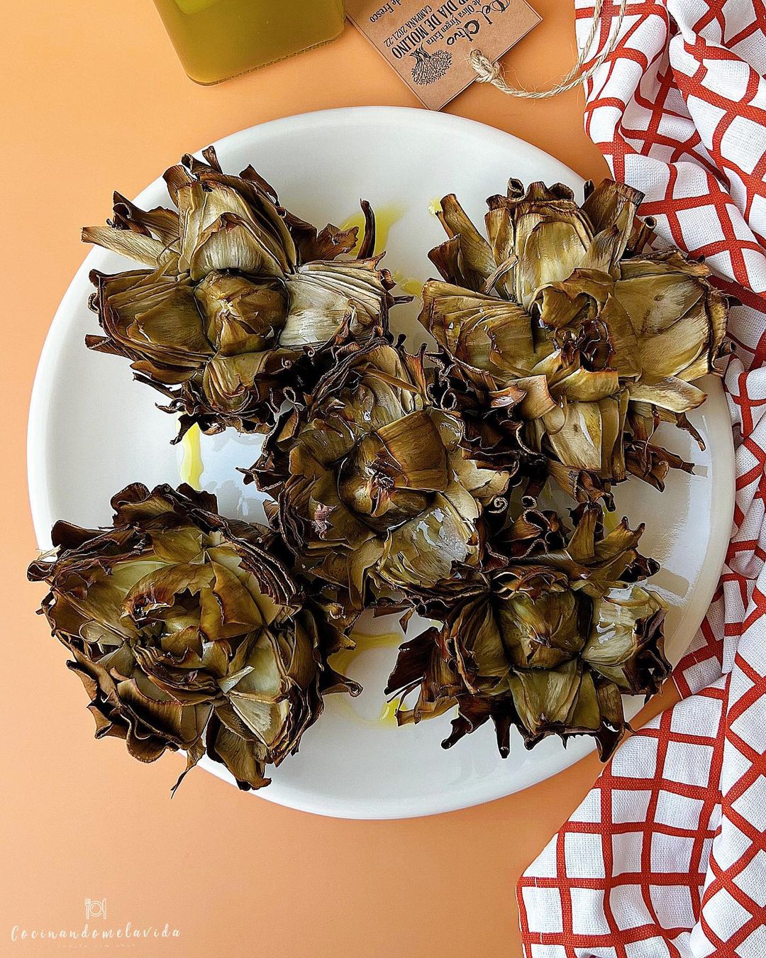 ALCACHOFAS FLOR AL HORNO