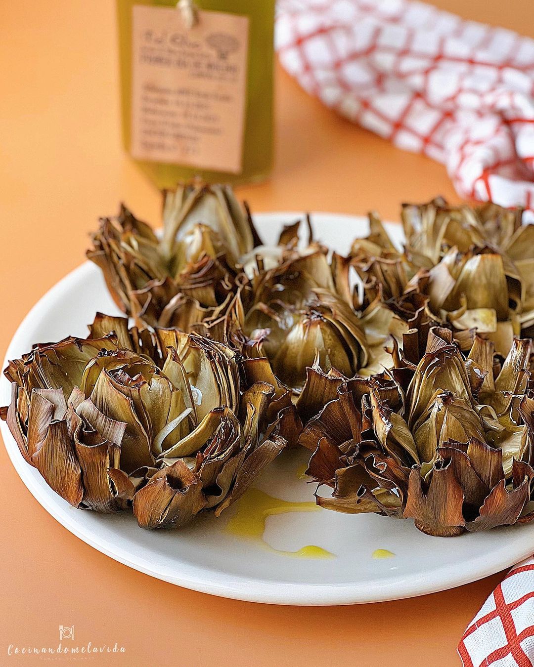 ALCACHOFAS FLOR AL HORNO