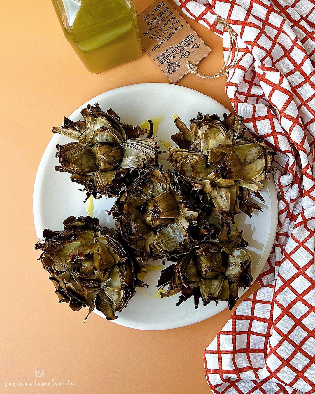 ALCACHOFAS FLOR AL HORNO