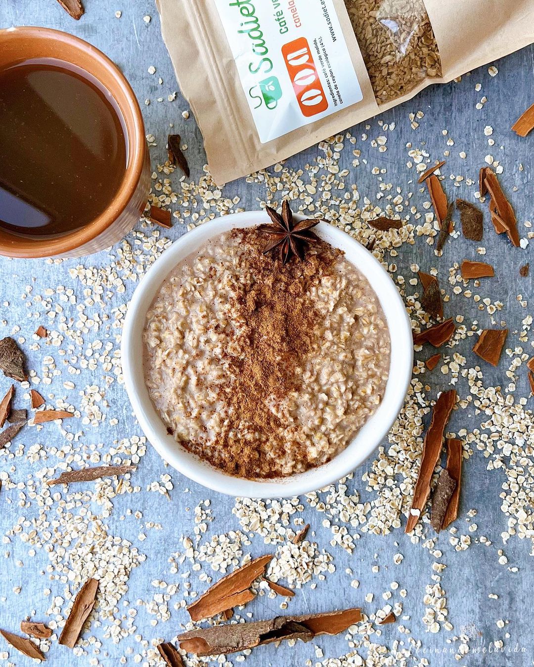 GACHAS DE AVENA CON CANELA