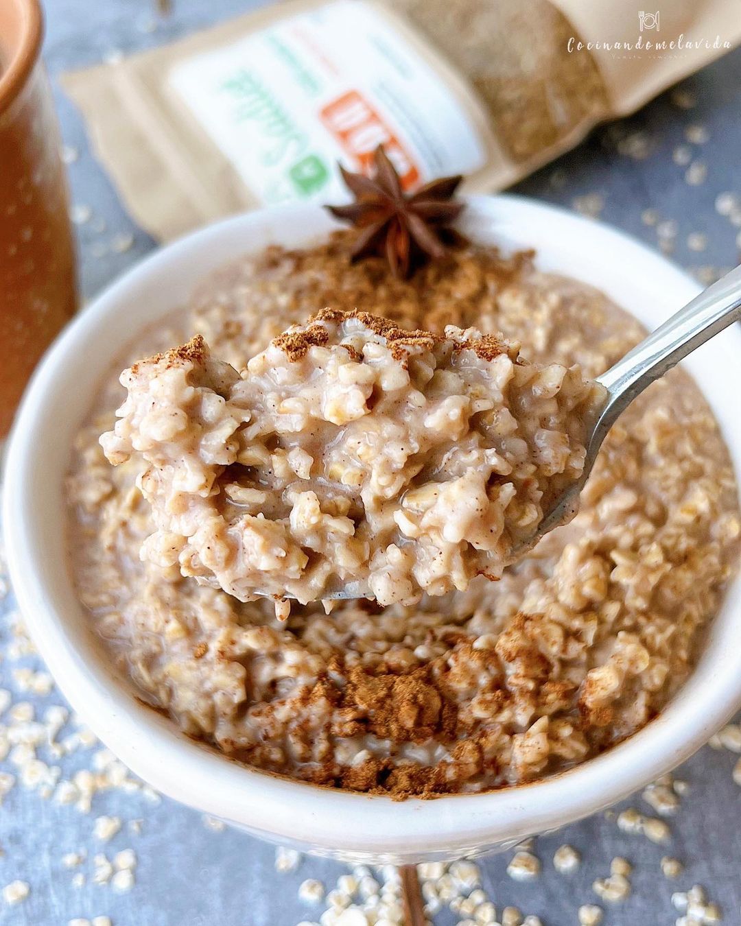 GACHAS DE AVENA CON CANELA