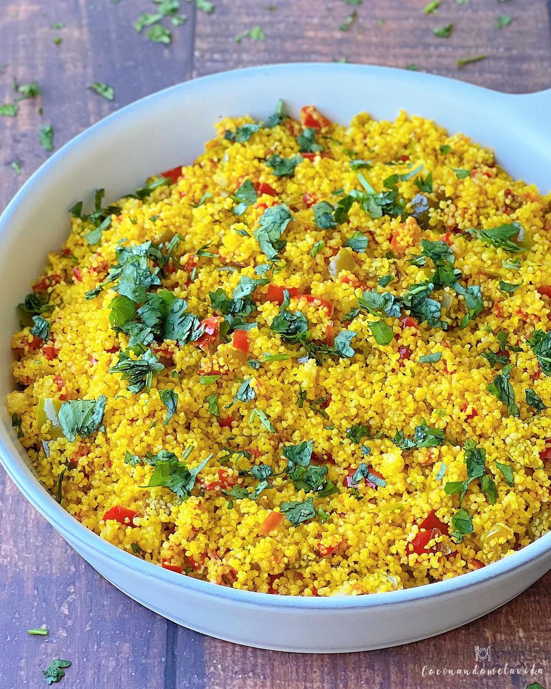 CUSCÚS CON PIMIENTOS AL CURRY