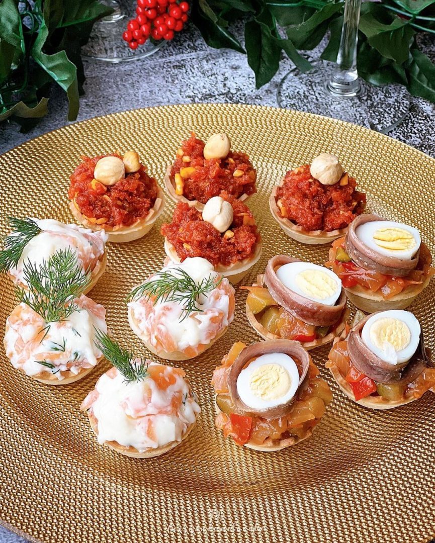 TARTALETAS SALADAS PARA NAVIDAD