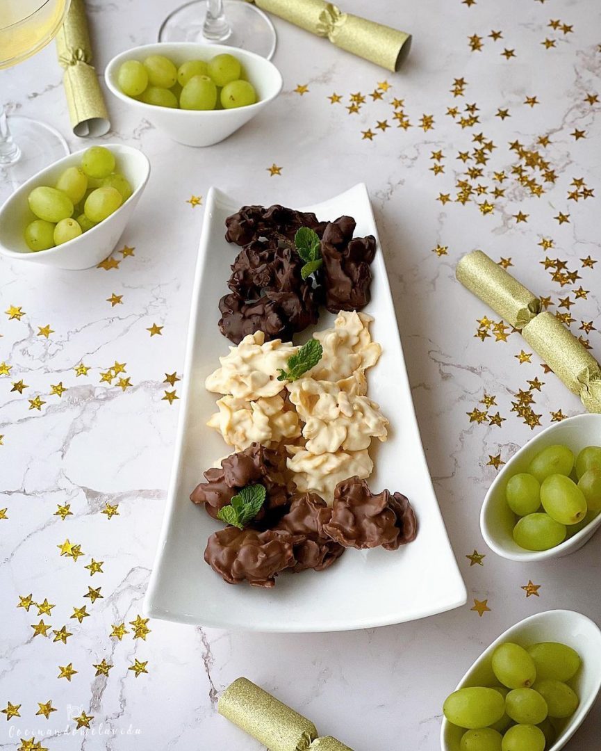ROCAS DE CHOCOLATE CRUJIENTES