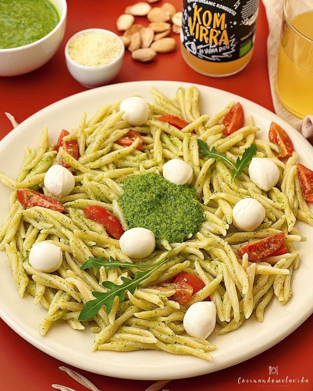 PASTA AL PESTO DE RÚCULA