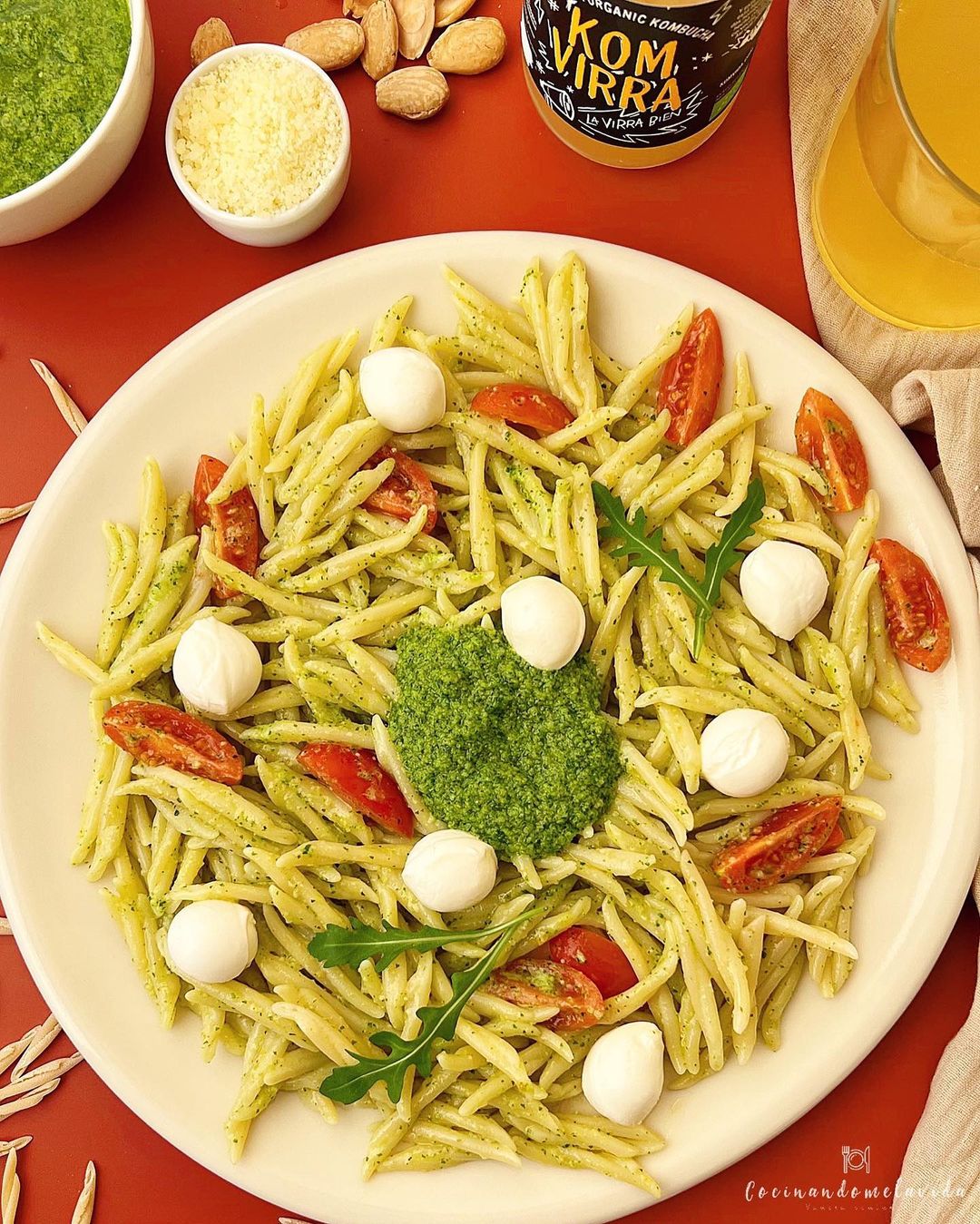 PASTA AL PESTO DE RÚCULA
