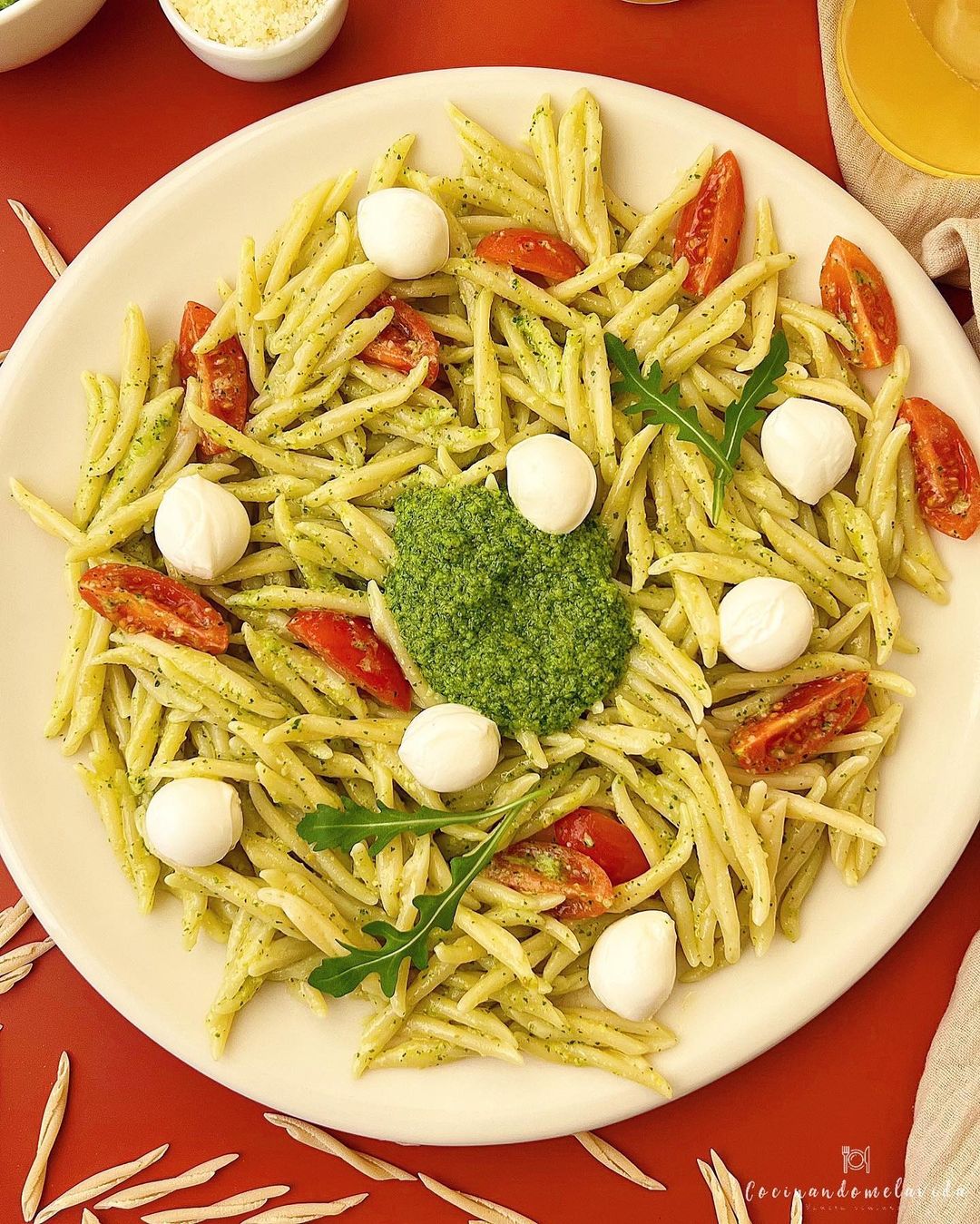 PASTA AL PESTO DE RÚCULA