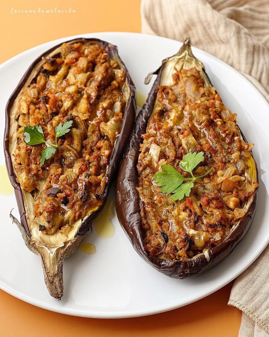 BERENJENAS RELLENAS DE MEJILLONES EN ESCABECHE