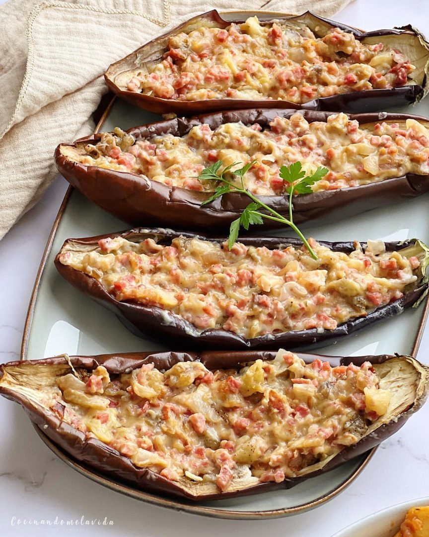 BERENJENAS RELLENAS DE JAMÓN