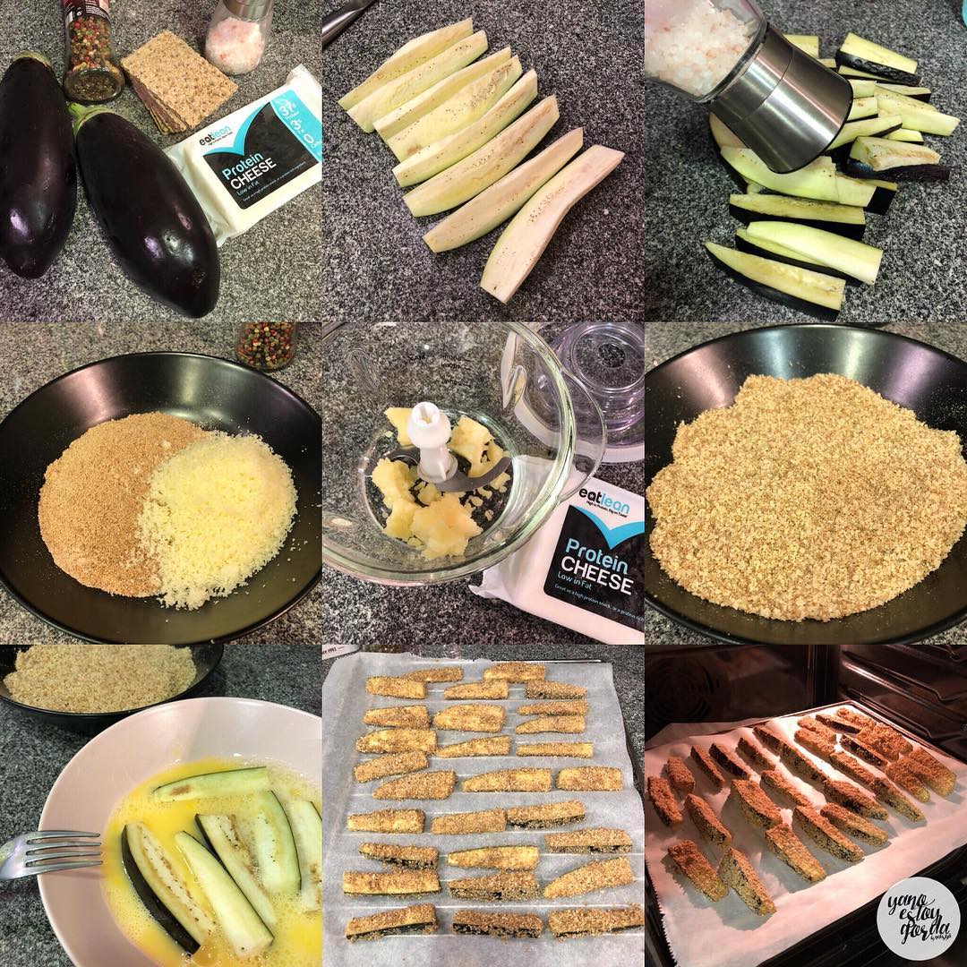 Palitos de berenjena con queso Palitos de berenjena con queso