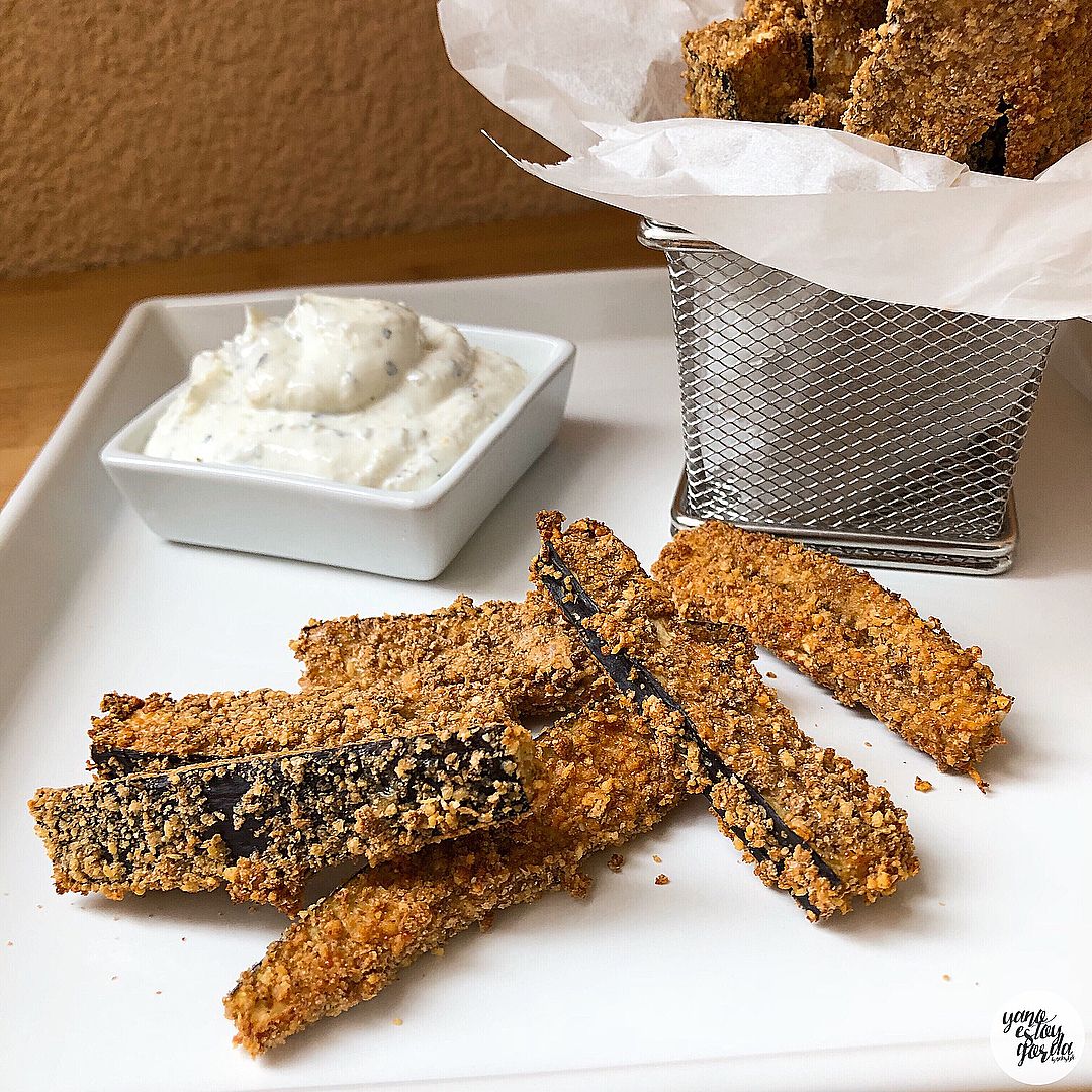 Palitos de berenjena con queso Palitos de berenjena con queso