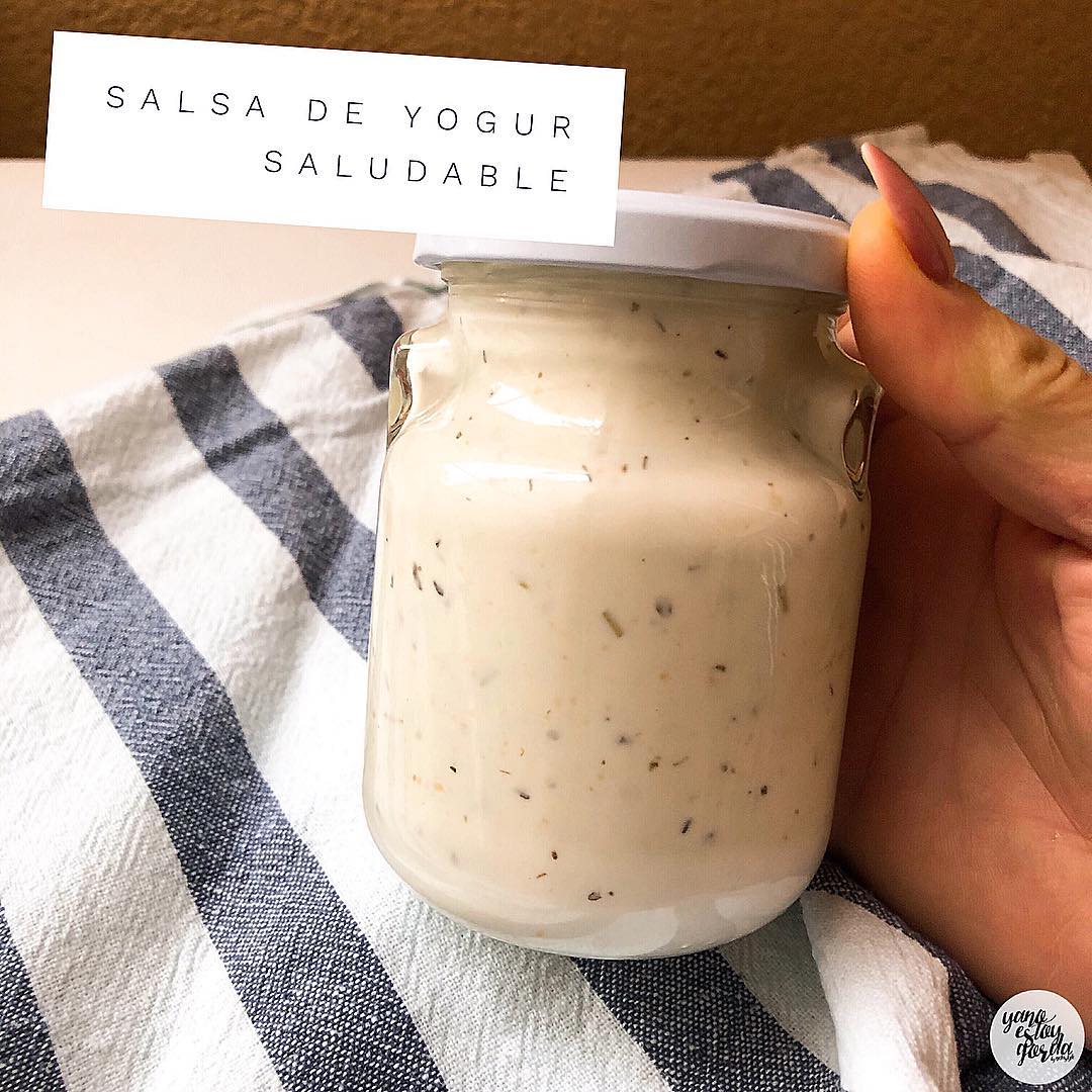 Salsa de yogur saludable