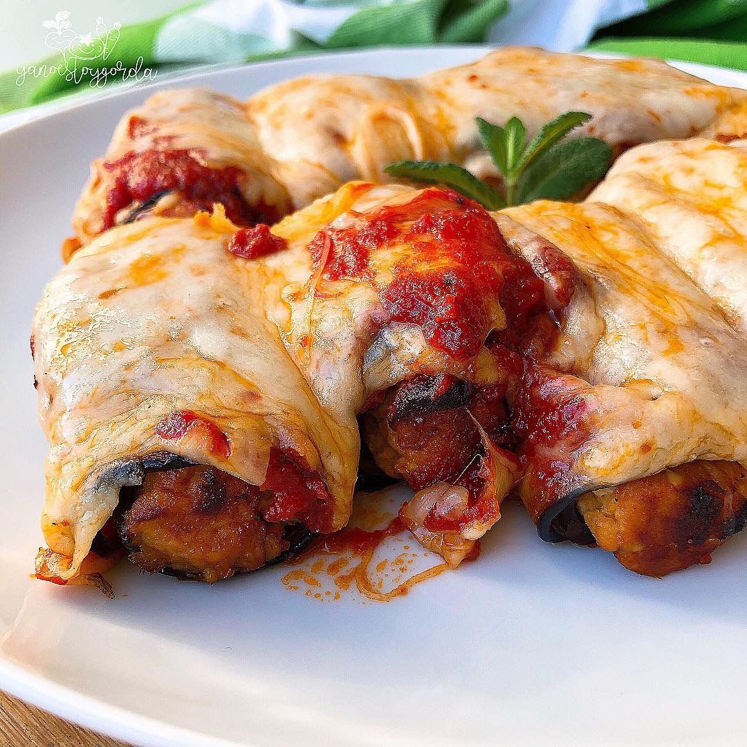 Canelones de berenjena