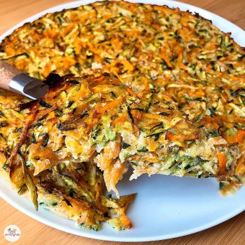 Torta de calabacín y zanahoria