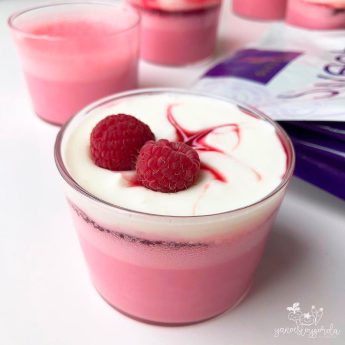 Mousse de caseina sabor fresa